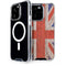 United Kingdom Flag Dark Wood iPhone 15 Pro MagSafe Case